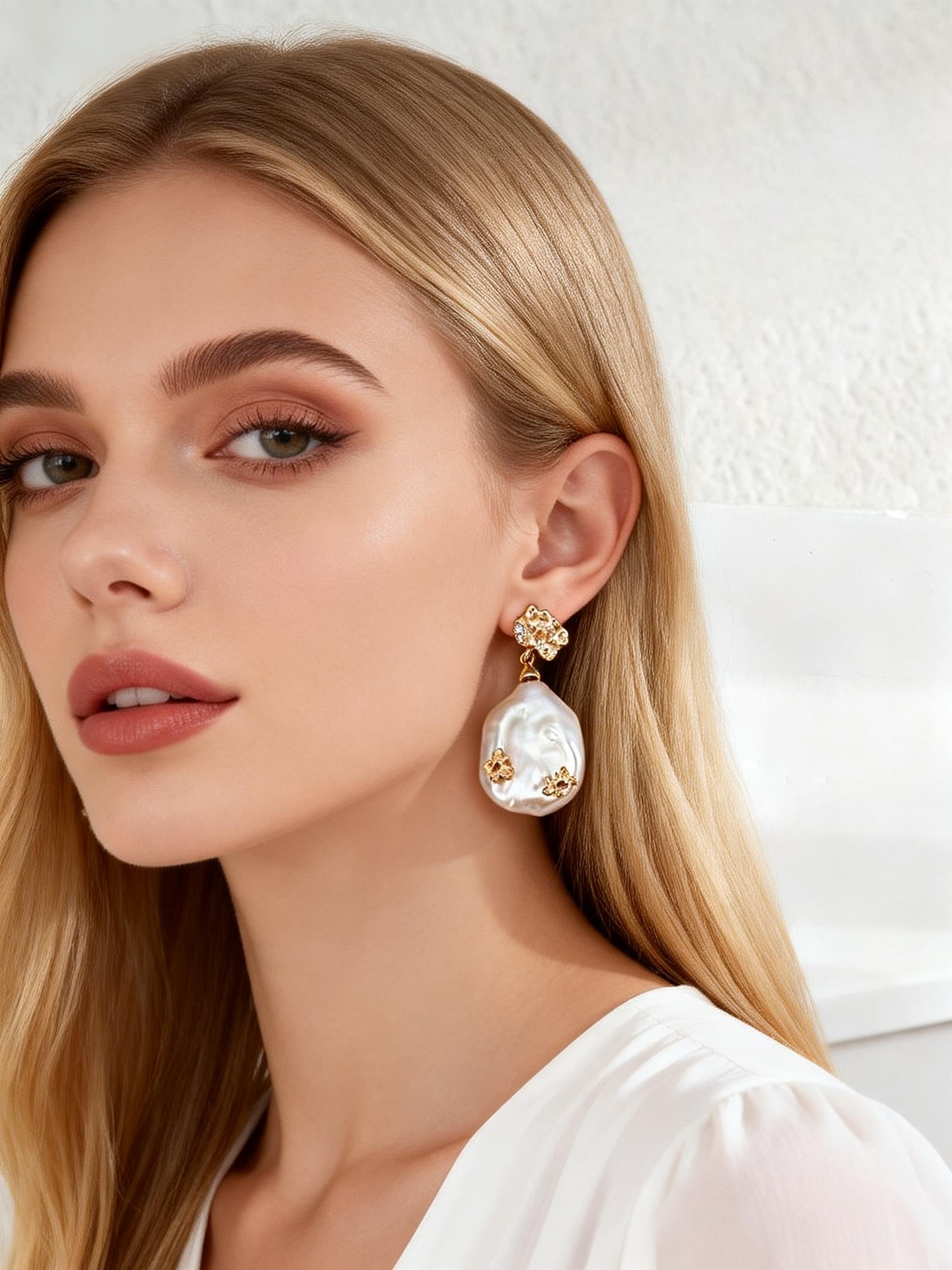 Baroque Pearl Earrings