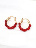 Enamel earrings