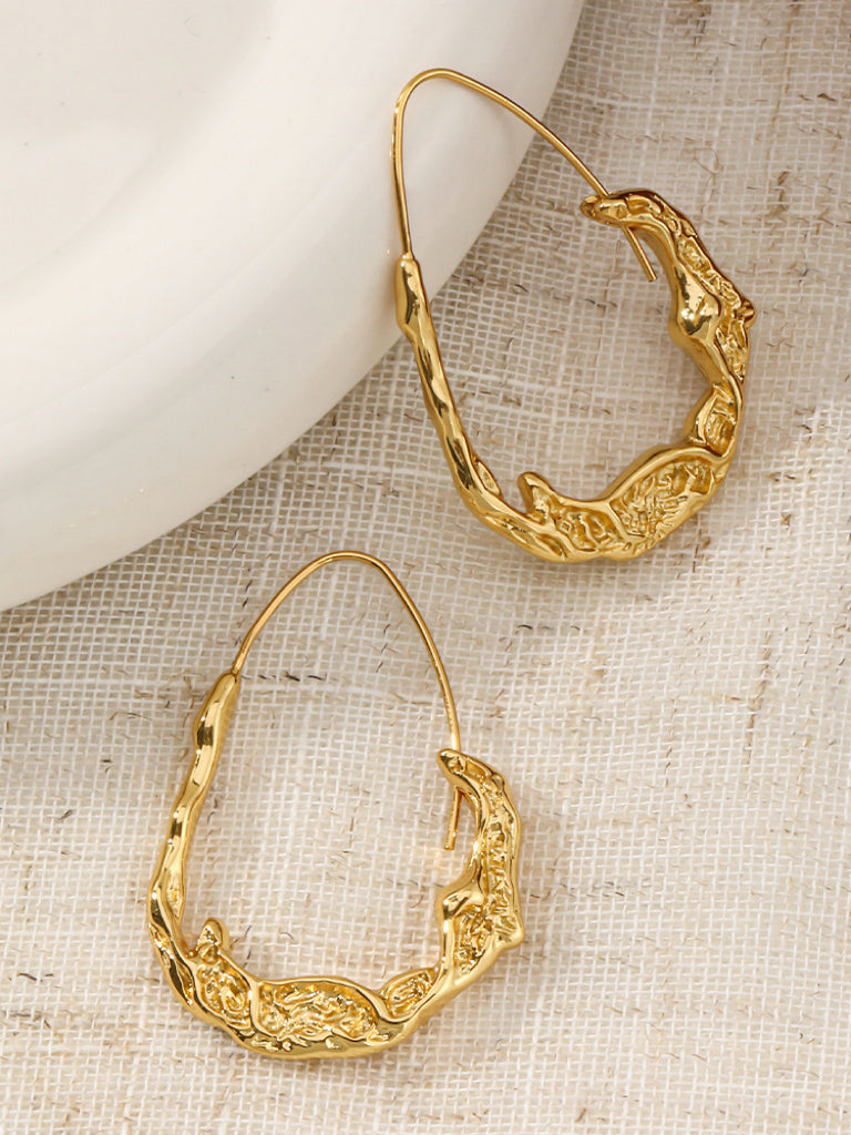 Hand-carved earrings