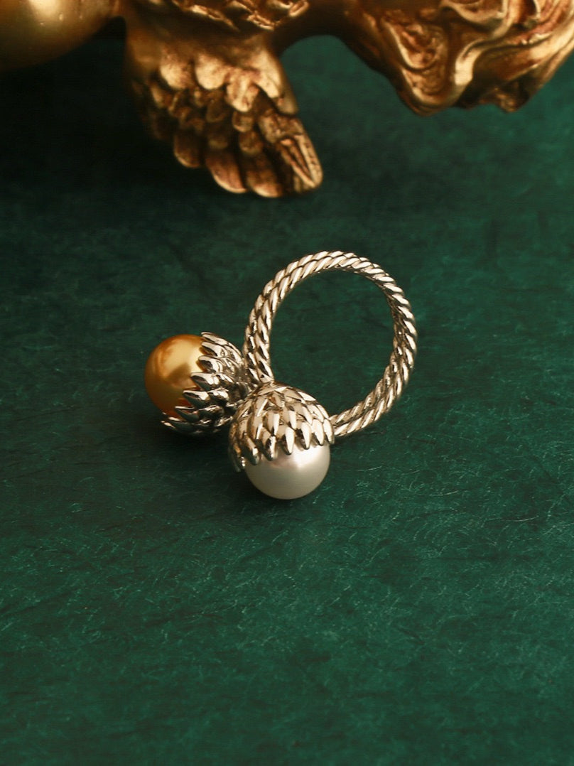 Oak Seed Pearl Ring
