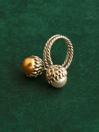 Oak Seed Pearl Ring