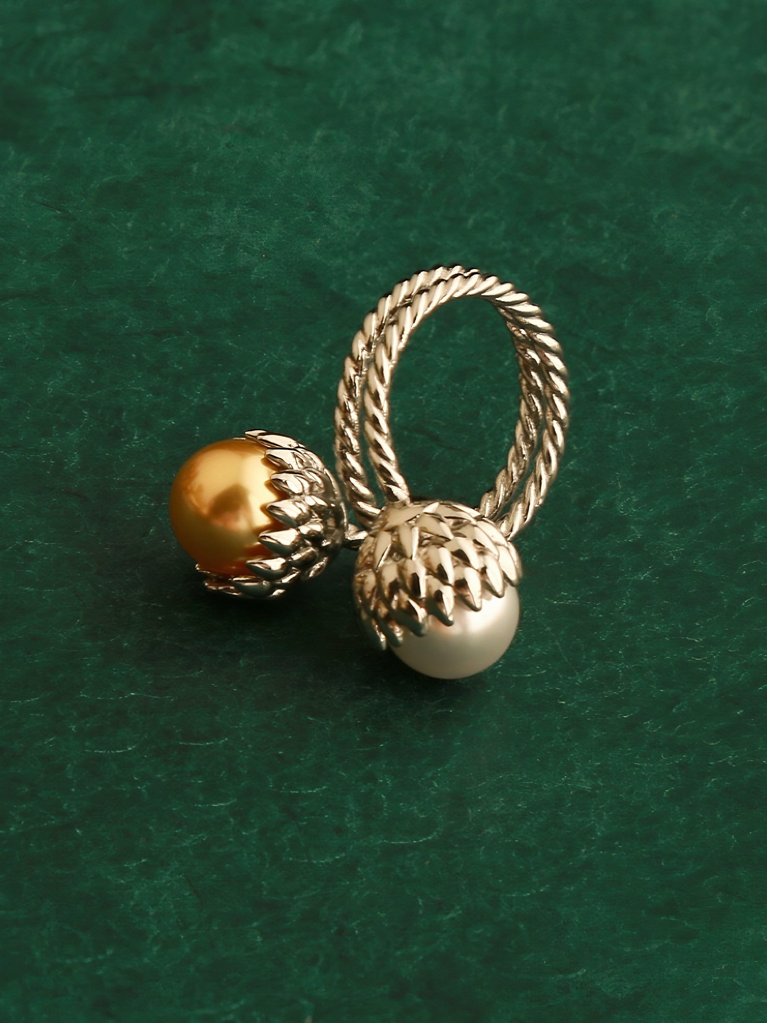 Oak Seed Pearl Ring
