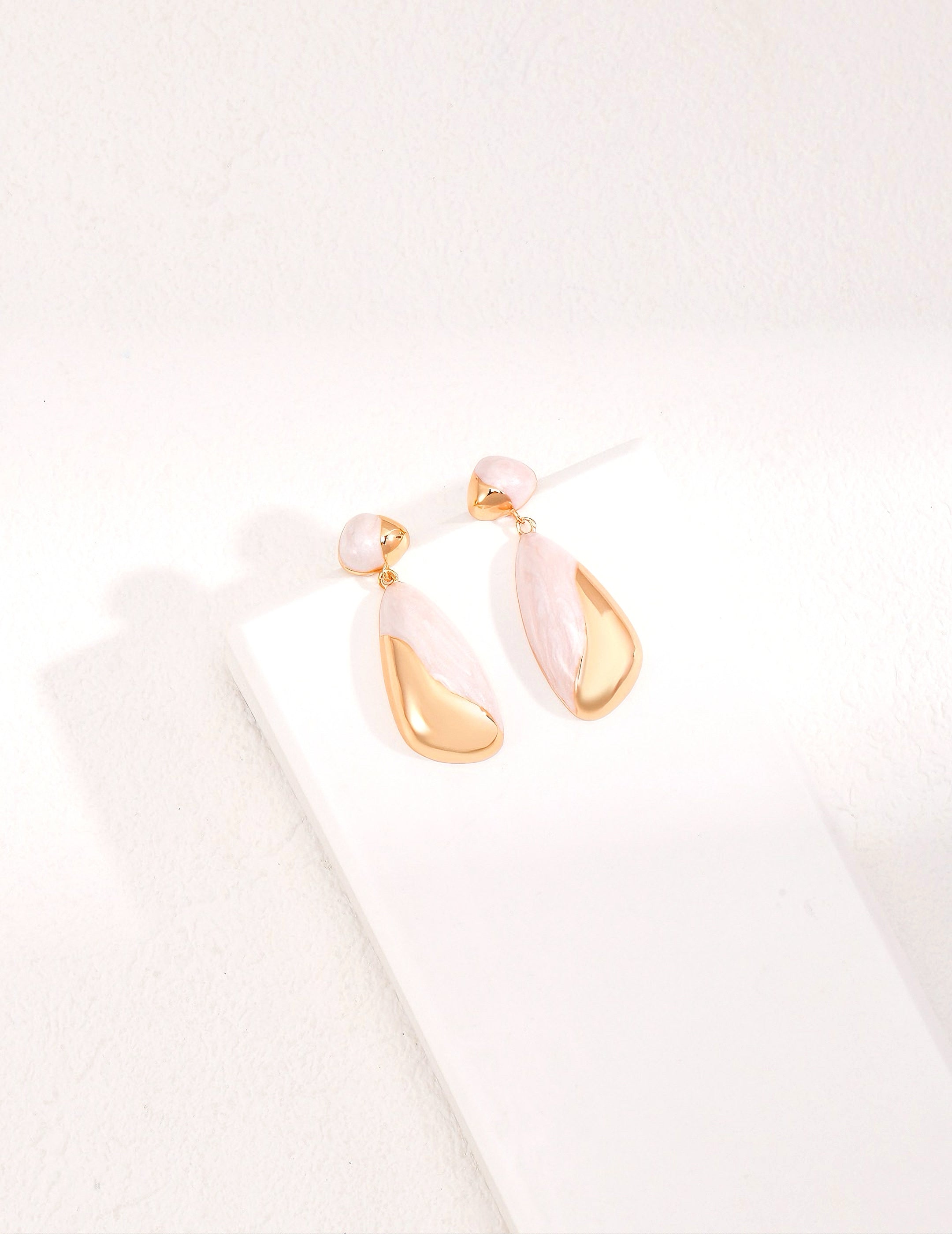Modern Enamel Drop Earrings