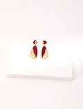 Modern Enamel Drop Earrings