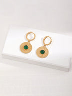 Green Jade 925 Sterling Silver Jewelry Set