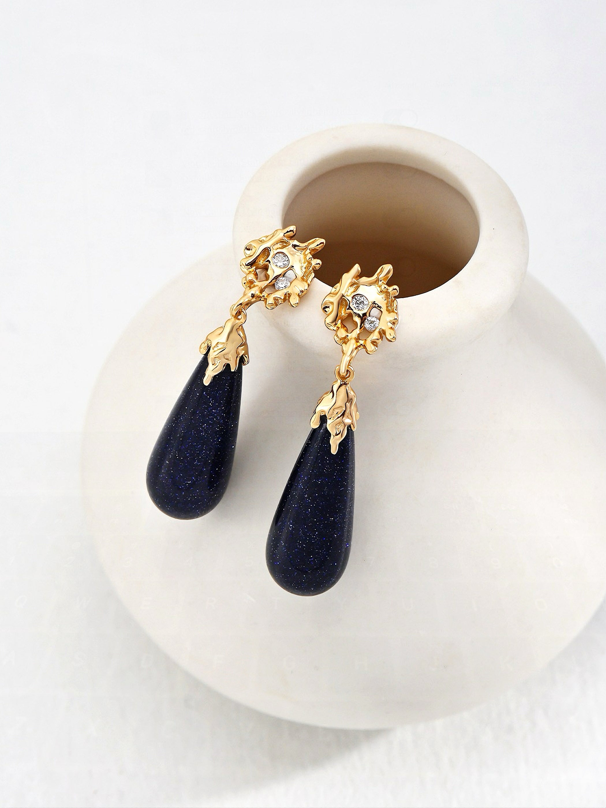 Sandstone Teardrop Earrings