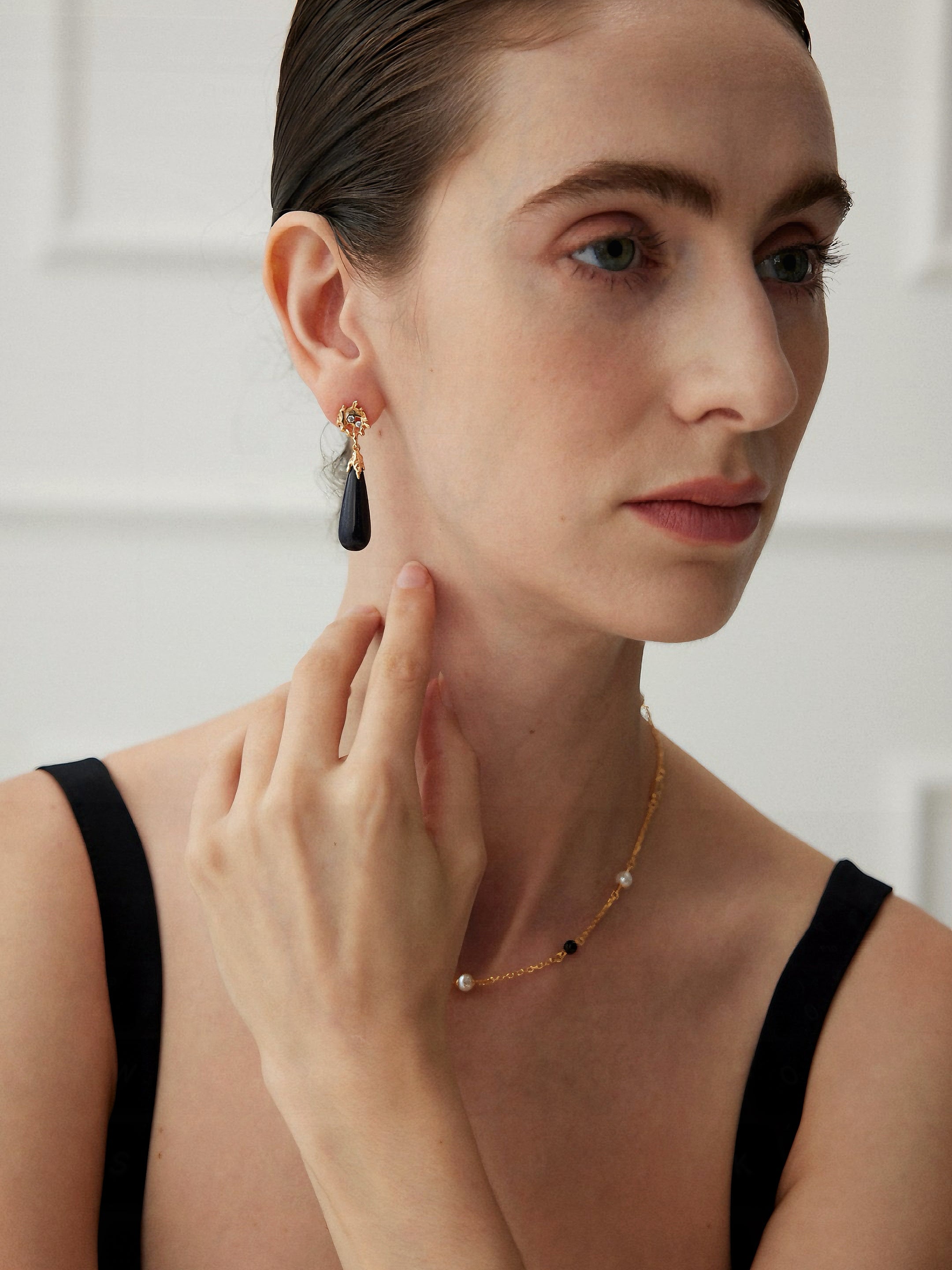 Sandstone Teardrop Earrings