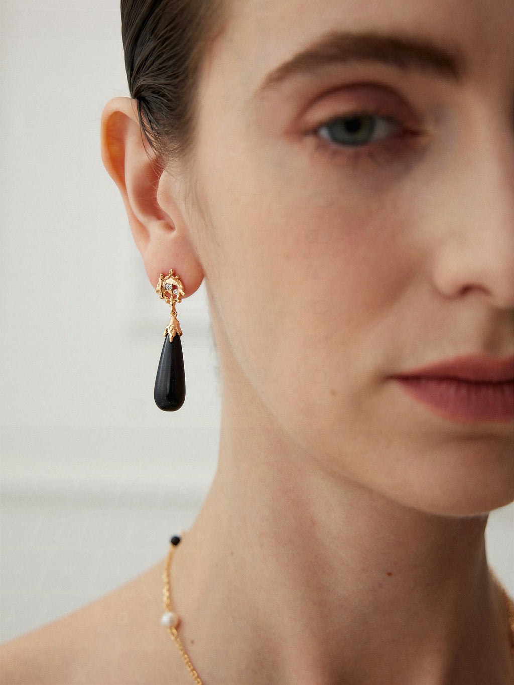 Sandstone Teardrop Earrings