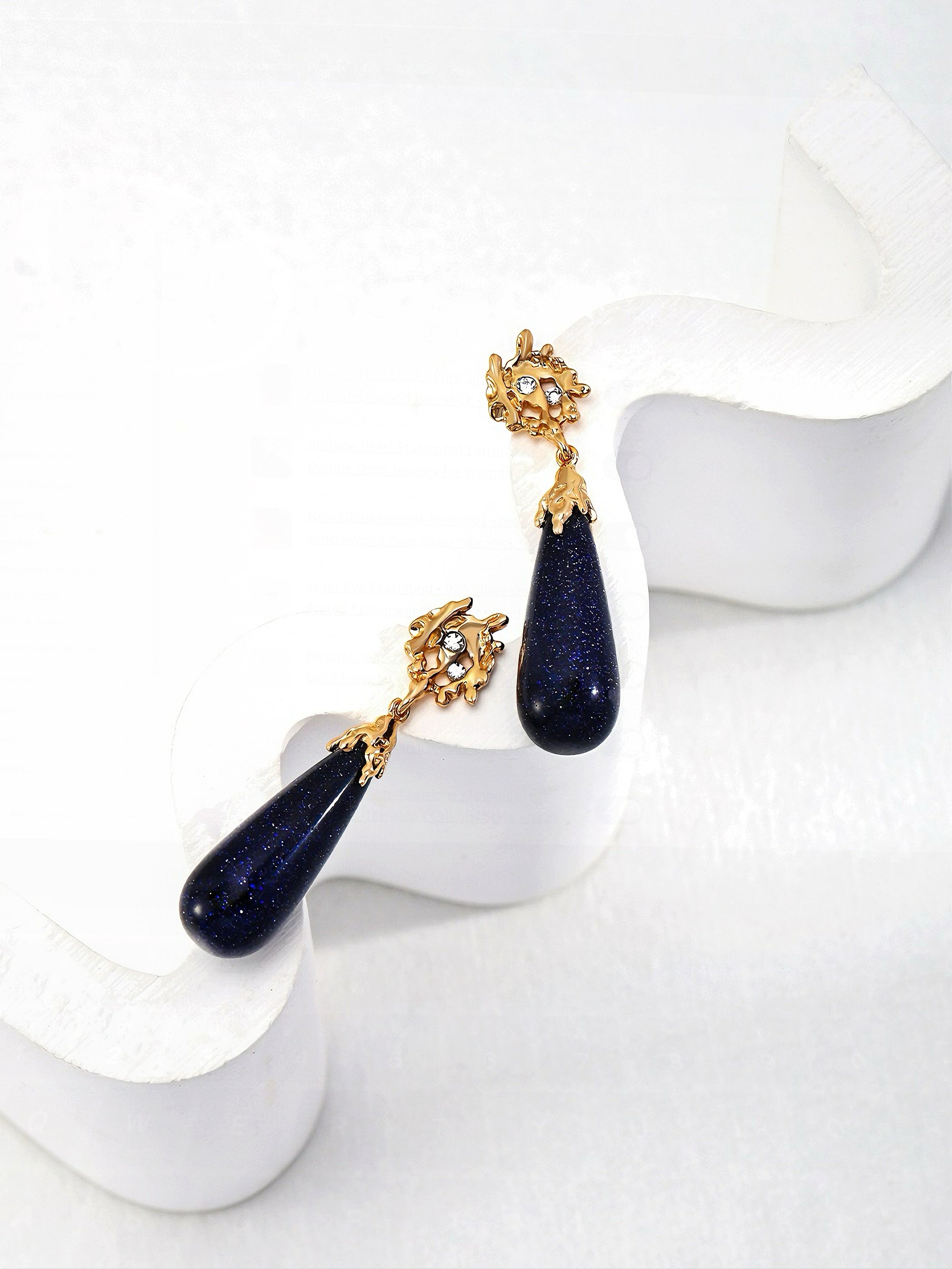 Sandstone Teardrop Earrings