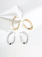 Pure silver earrings