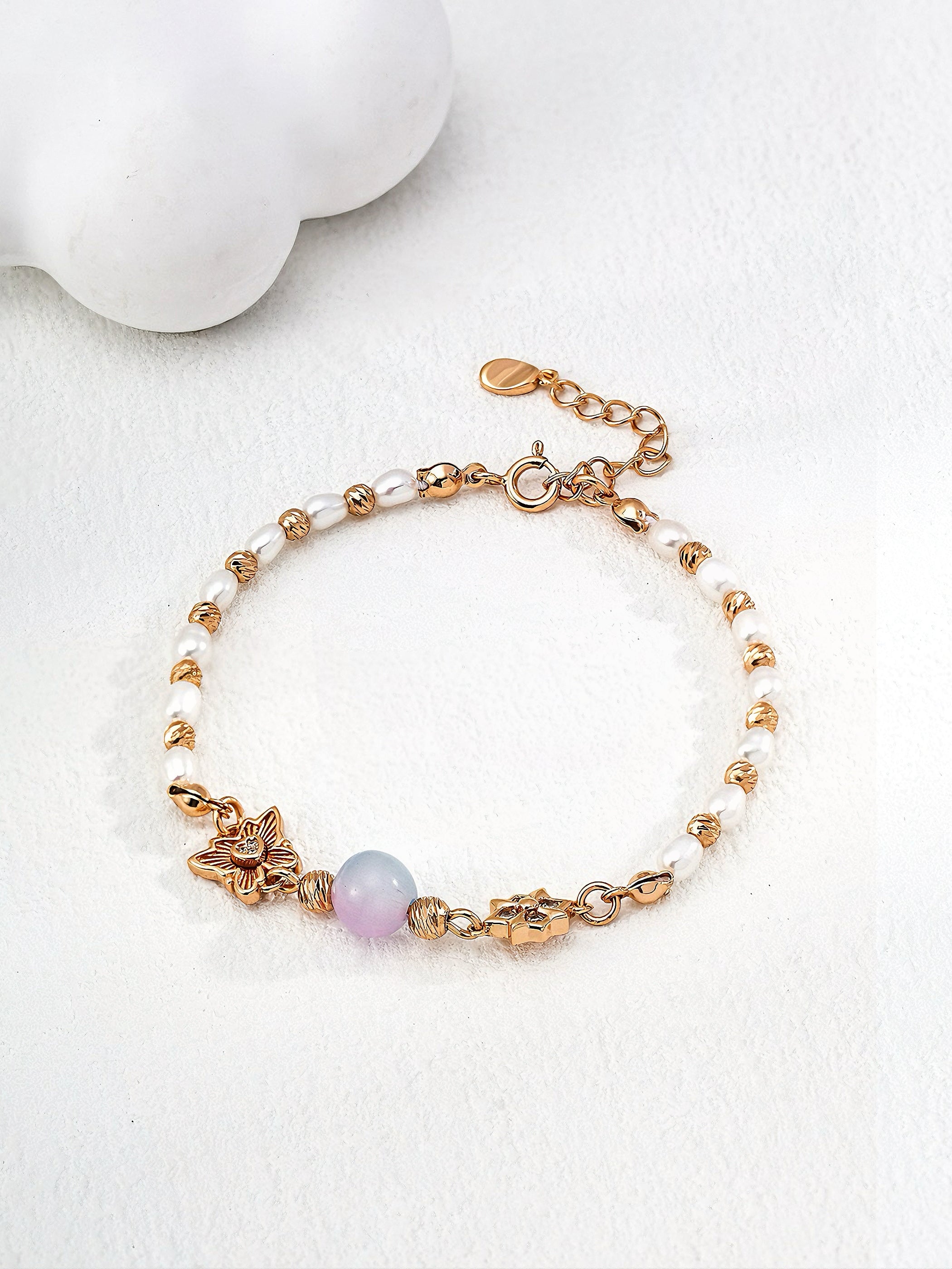 Cat's Eye Pearl Bracelet