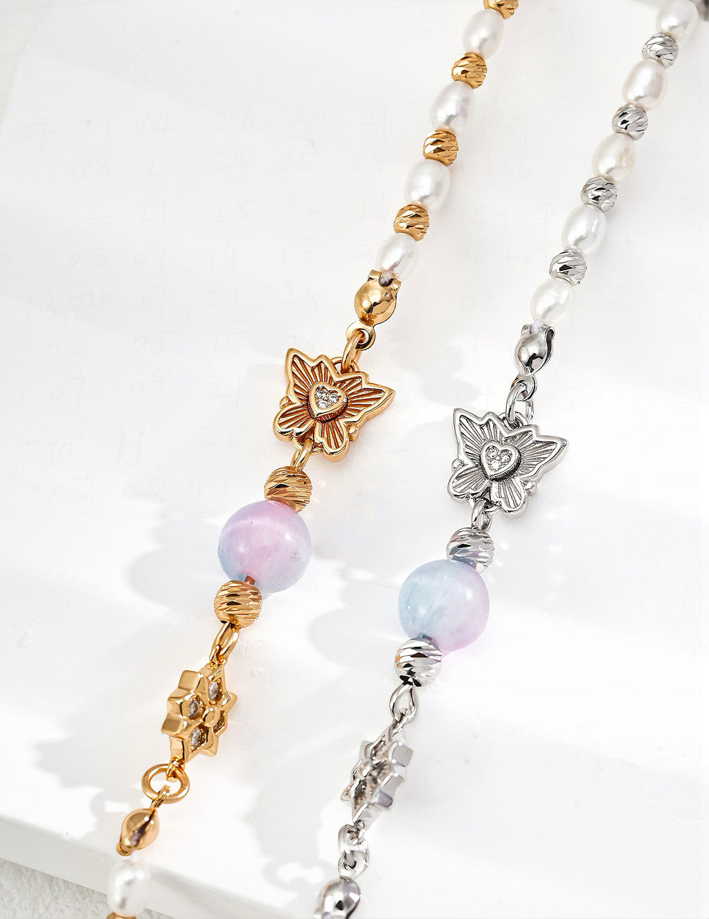 Cat's Eye Pearl Bracelet