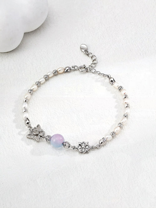 Cat's Eye Pearl Bracelet