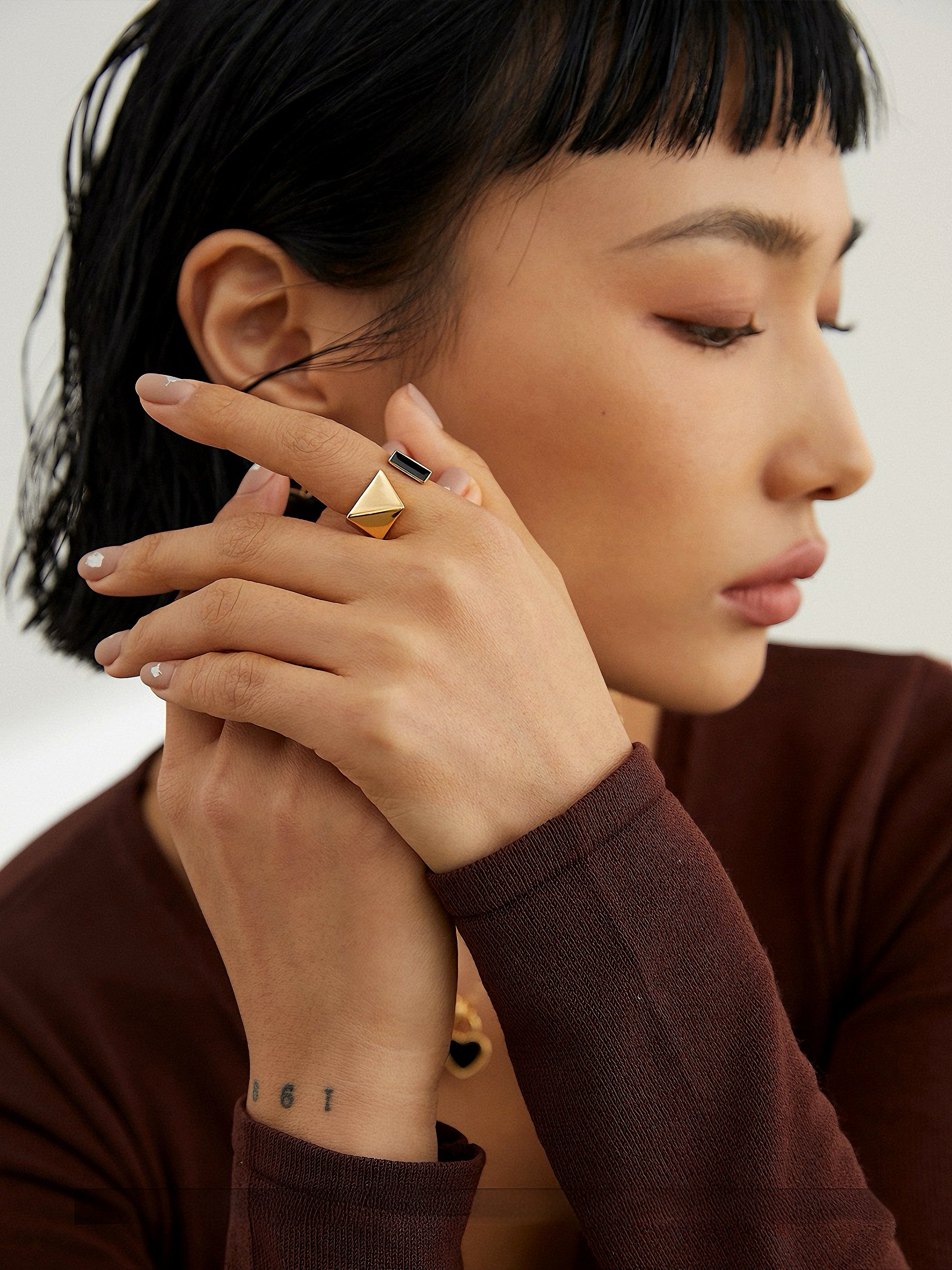 925 Silver Geometric Ring