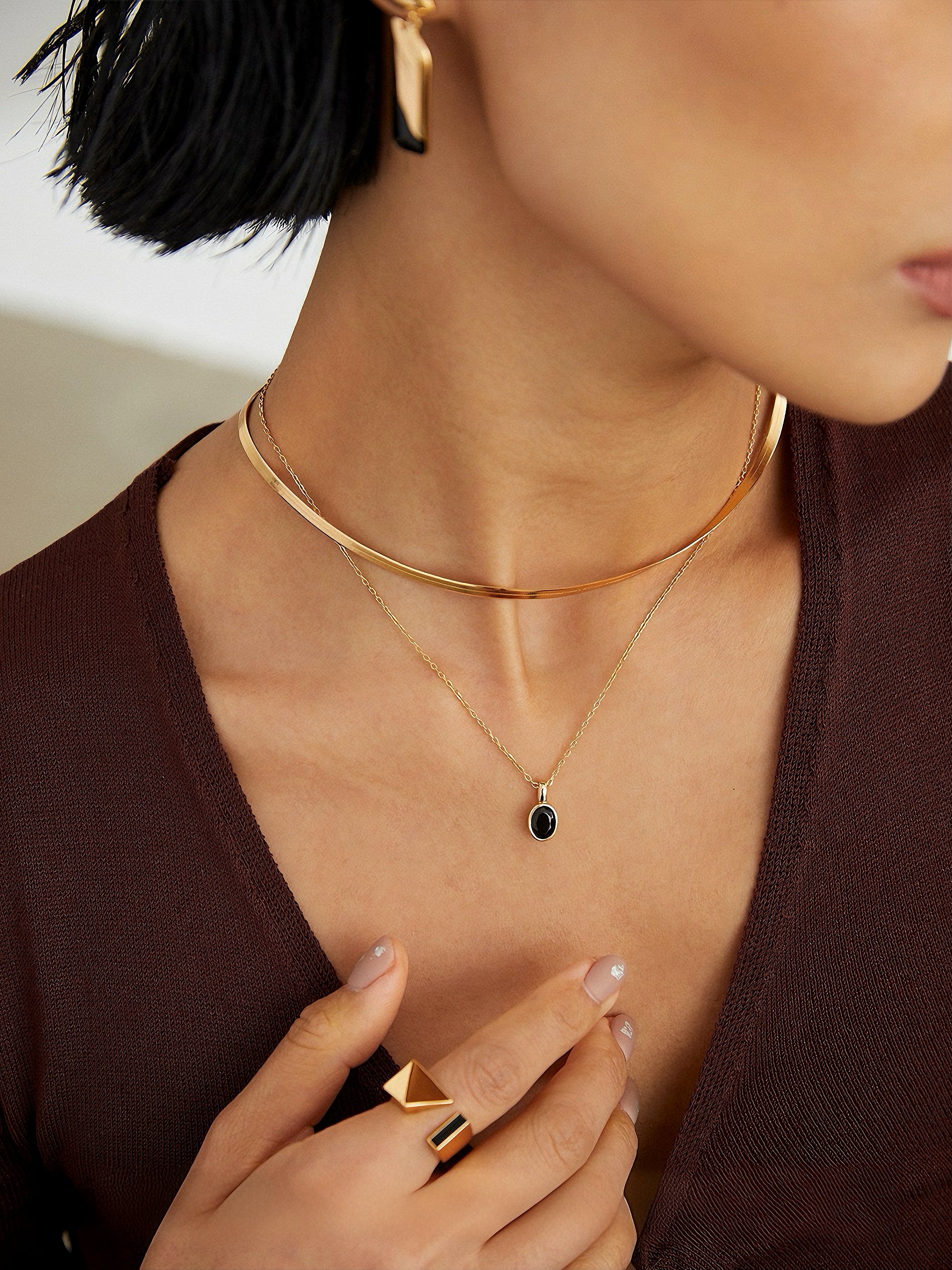 925 Silver Geometric Ring