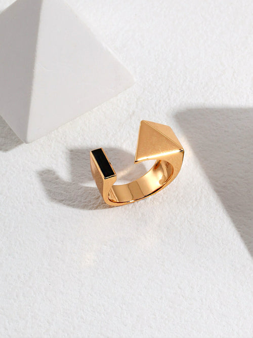 925 Silver Geometric Ring