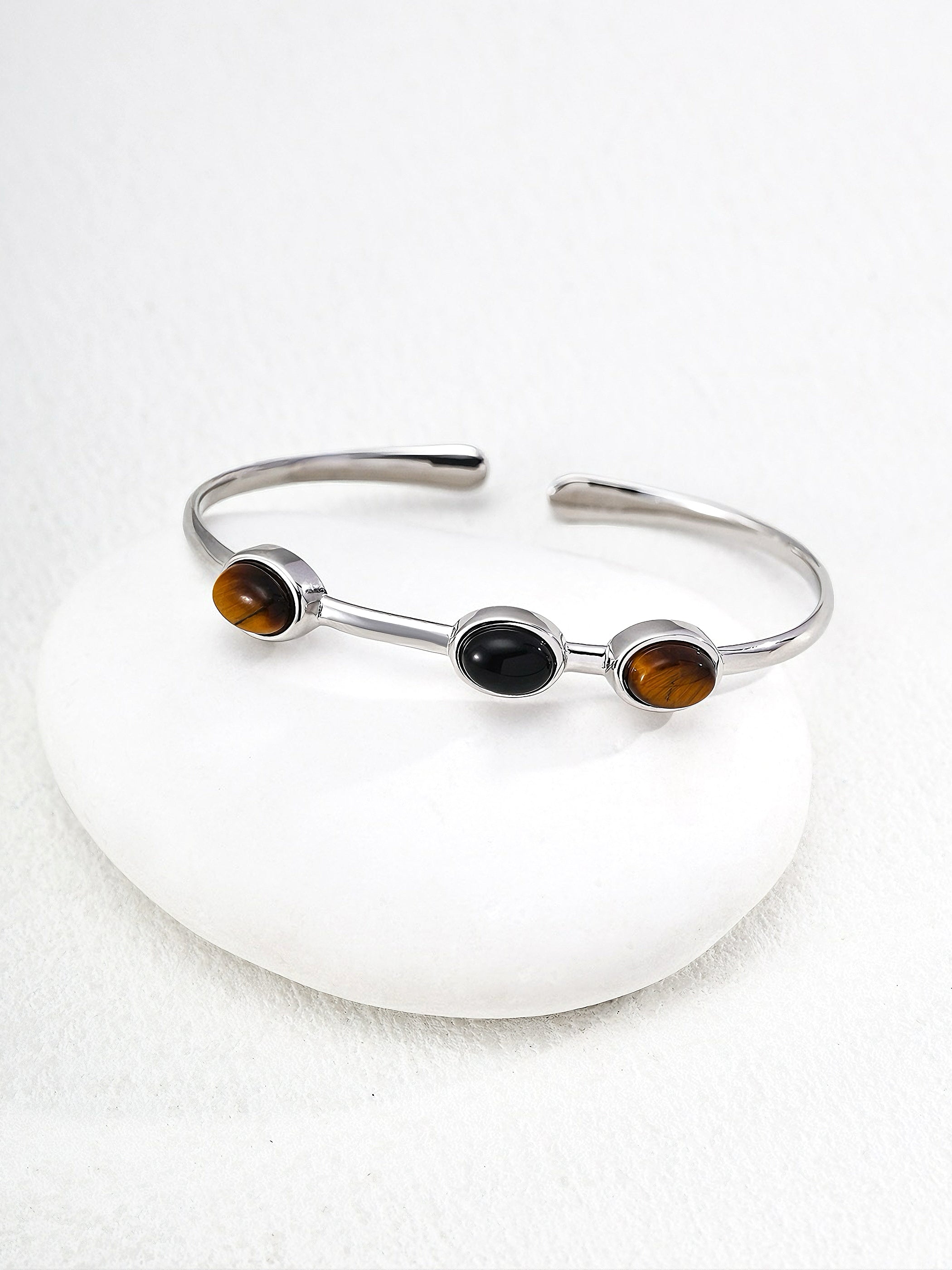 Tiger Eye Sterling Silver Cuff Bracelet