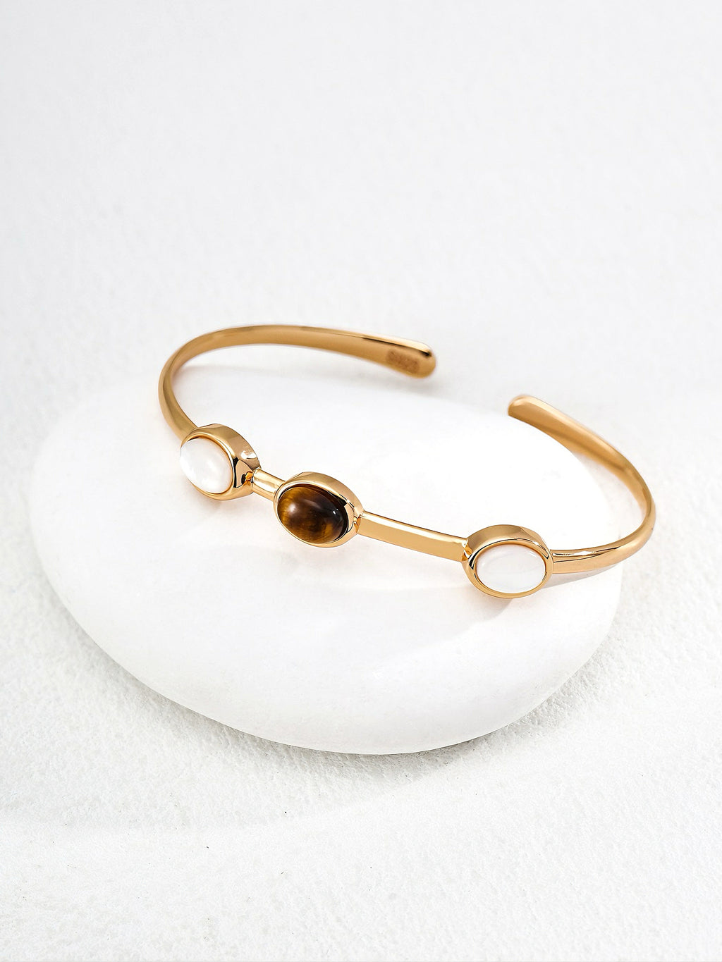 Tiger Eye Sterling Silver Cuff Bracelet