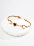 Tiger Eye Sterling Silver Cuff Bracelet
