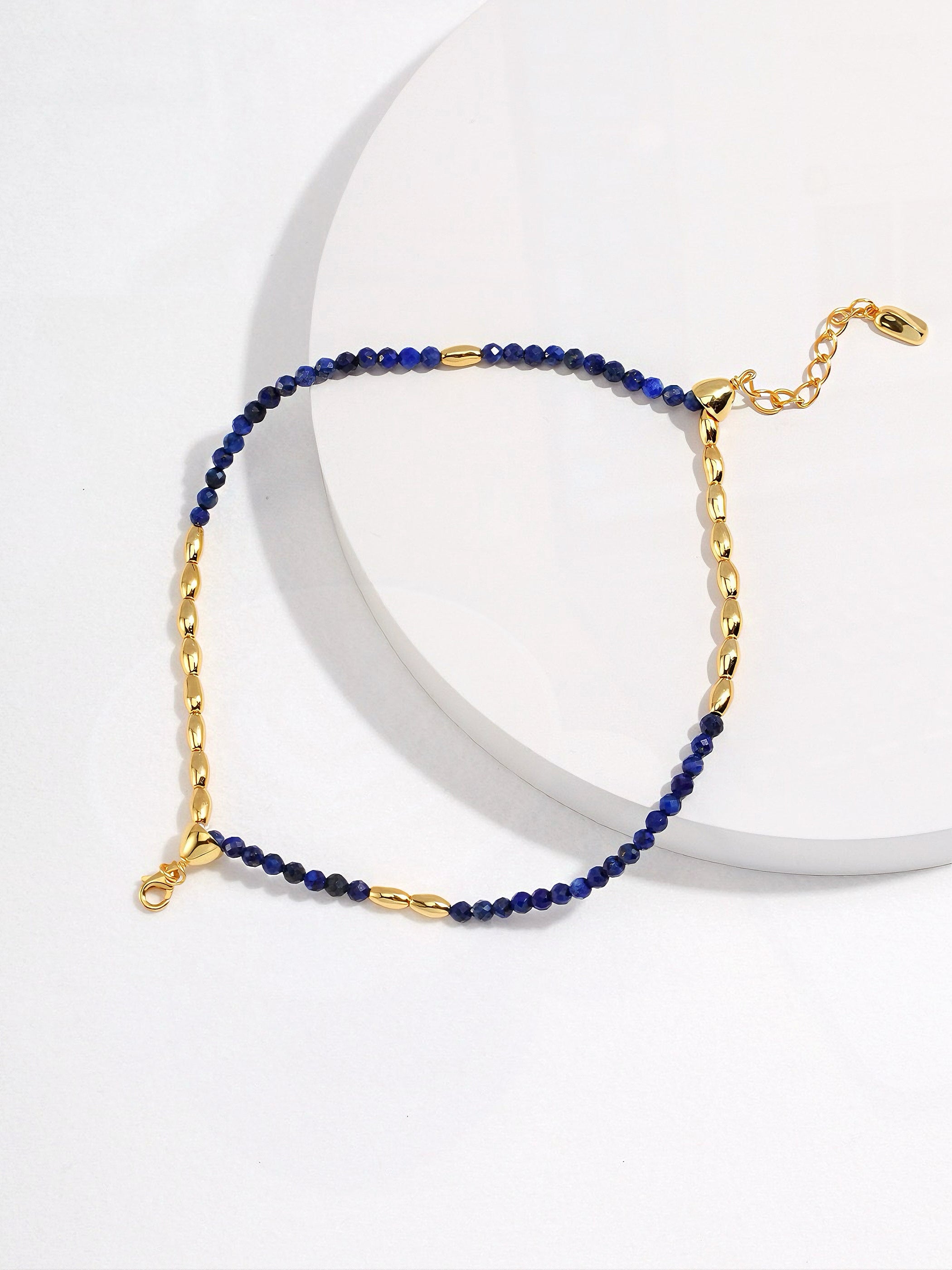 Lapis lazuli pure silver bracelet