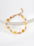Amber and Pearl Necklace