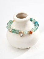 Fluorite crystal bracelet