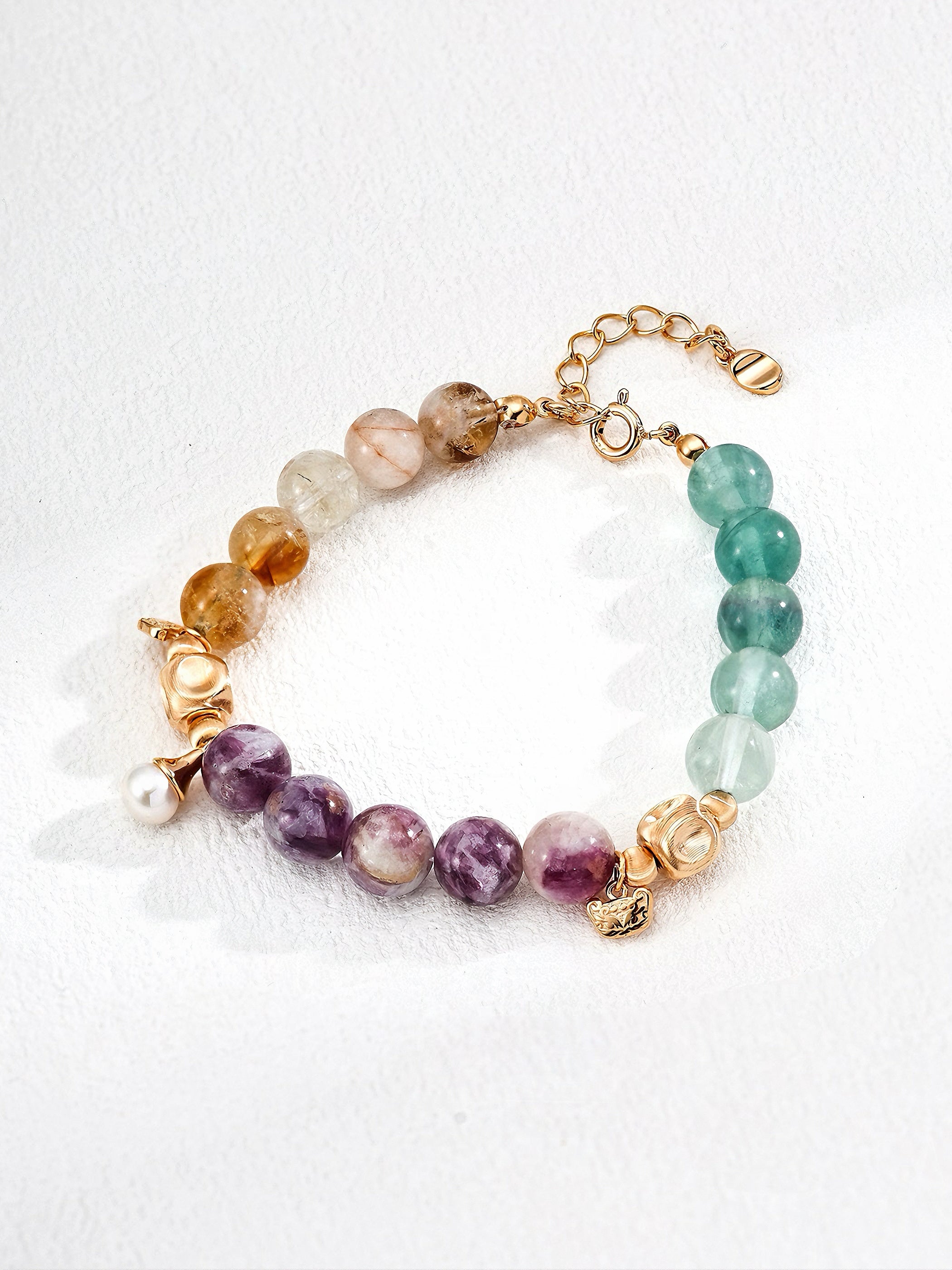 Colored crystal bracelet