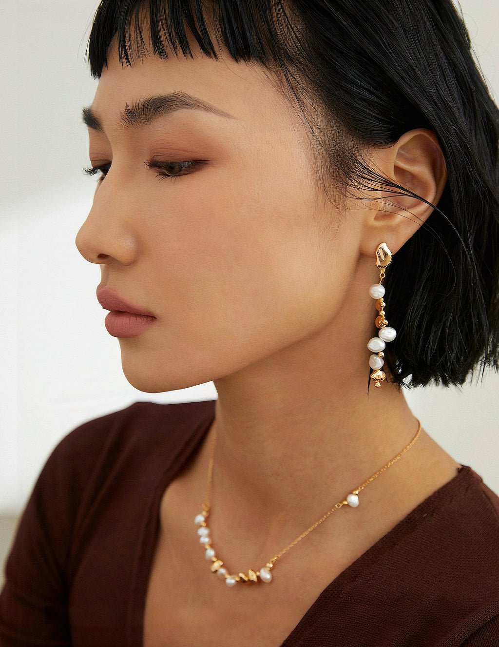 French pearl earrings