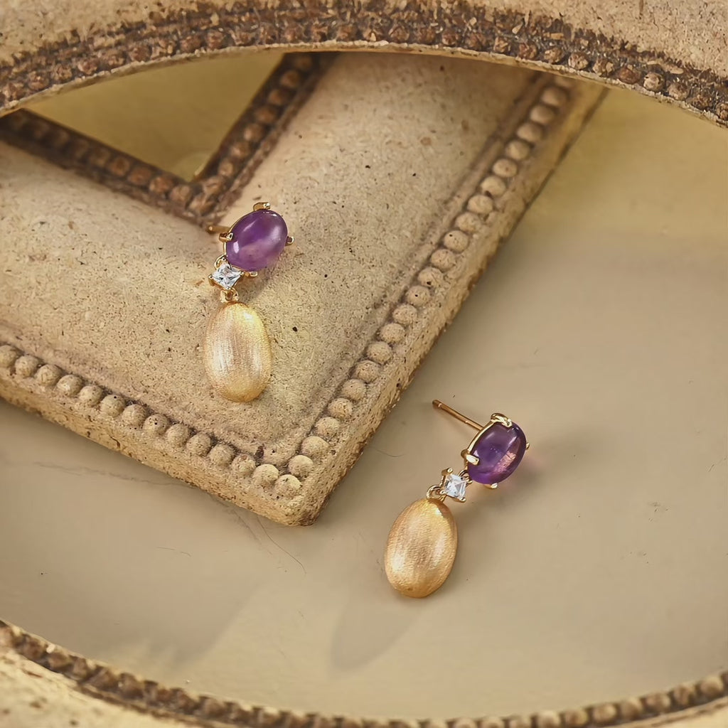 amethyst earrings